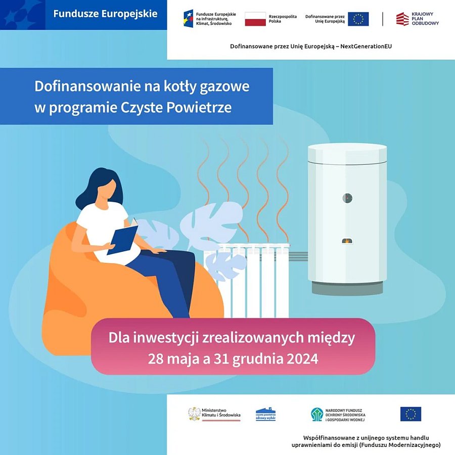 Nabór na kotły gazowe w programie Czyste Powietrze – możliwość składania wniosków nadal otwarty.. Chełmek