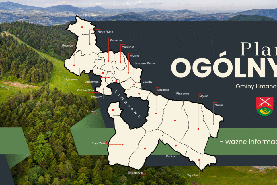 Plan Ogólny Gminy Limanowa – ważne informacje. Gmina Limanowa