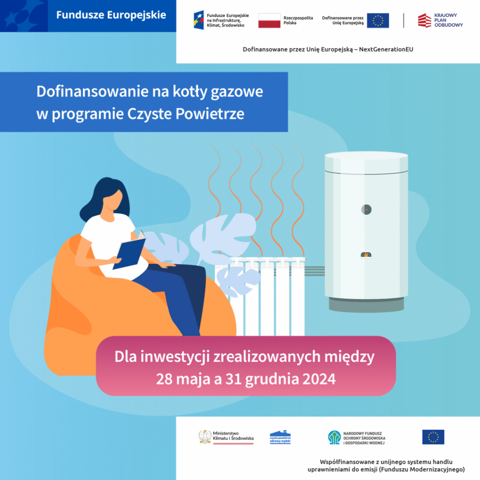 Wnioski na kotły gazowe wciąż można składać.. Gmina Kocmyrzów-Luborzyca