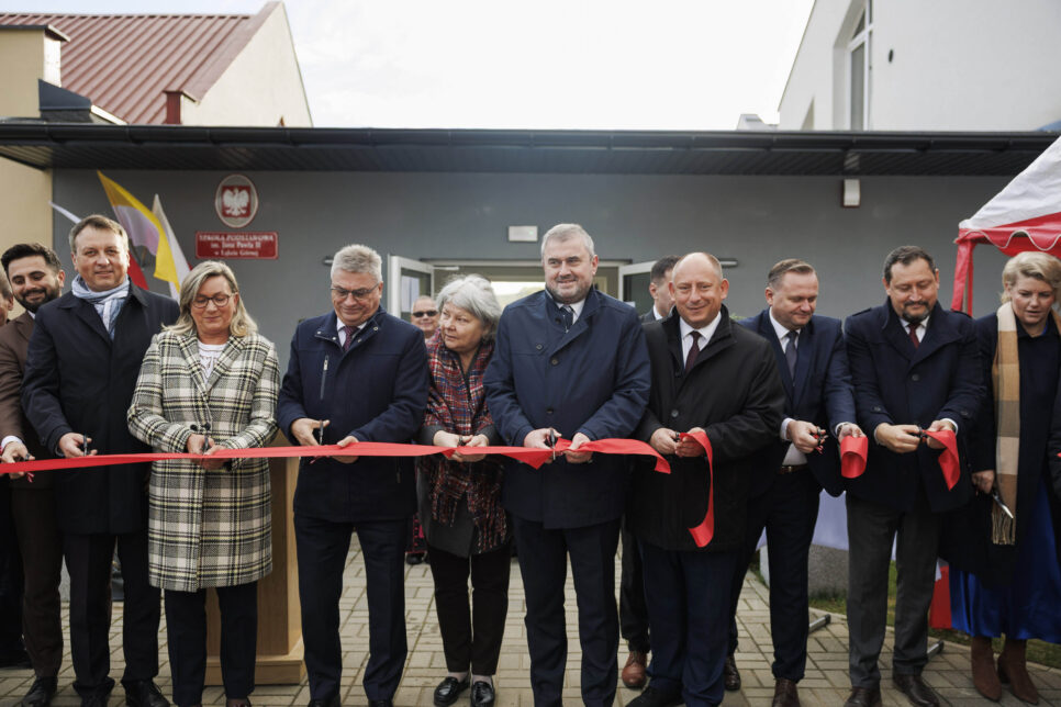 Otwarcie nowej części szkoły podstawowej w Łąkcie Górnej. Małopolska