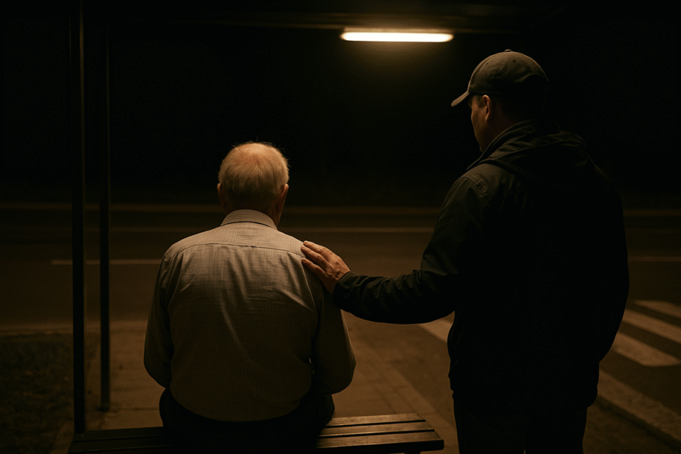 Nie pozostał obojętny – dzięki reakcji świadka starszy mężczyzna bezpiecznie trafił pod opiekę rodziny. Myślenice