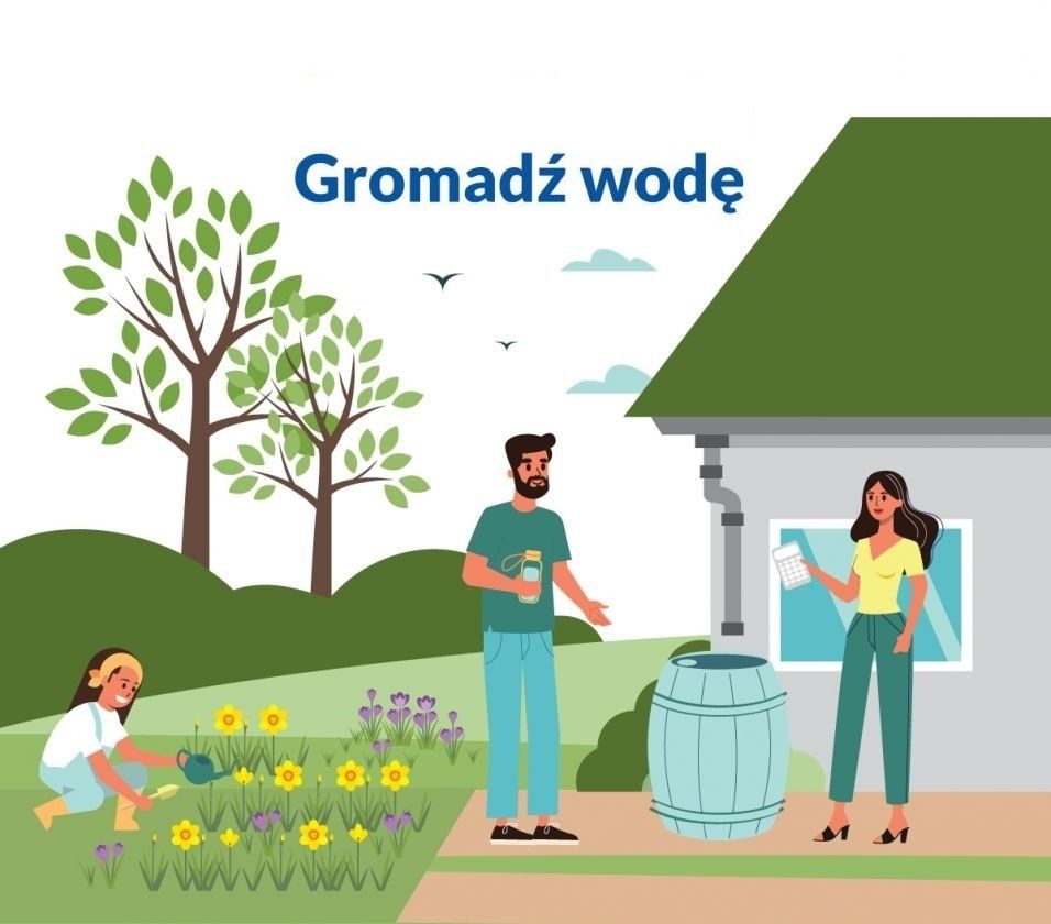 Nabór na udzielenie dotacji na zakup zbiornika na deszczówkę. Gmina Drwina