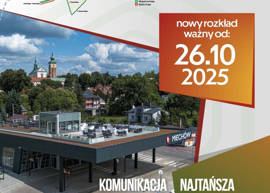 Nowe rozkłady jazdy komunikacji miejskiej. Gmina Miechów