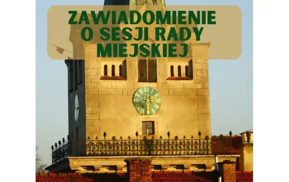 Zawiadomienie o sesji. Gmina Nowy Wiśnicz