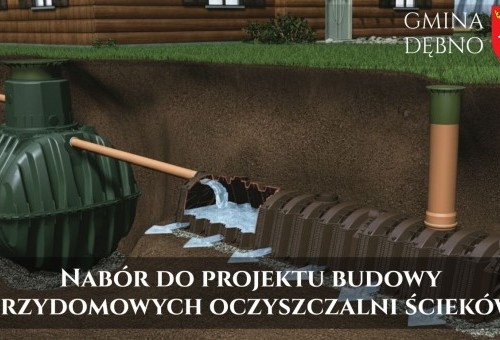 Nabór do projektu budowy przydomowych oczyszczalni ścieków. Gmina Dębno