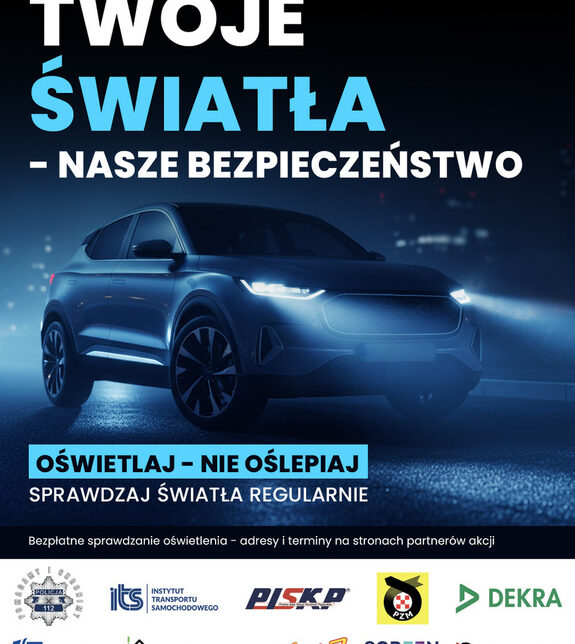 Ruszyła akcja „TWOJE ŚWIATŁA – NASZE BEZPIECZEŃSTWO”. Bezpłatnie sprawdzisz stan oświetlenia w swoim samochodzie. Miechów