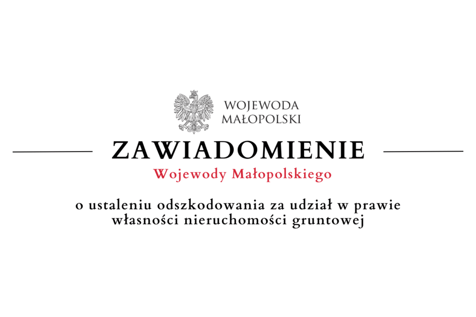 Zawiadomienie Wojewody Małopolskiego – 27.10. Gmina Limanowa