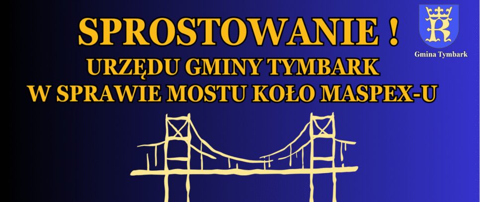 Sprostowanie i stanowisko Gminy Tymbark. Gmina Tymbark