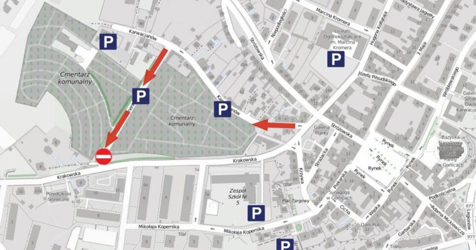 Organizacja ruchu podczas Wszystkich Świętych. Gorlice