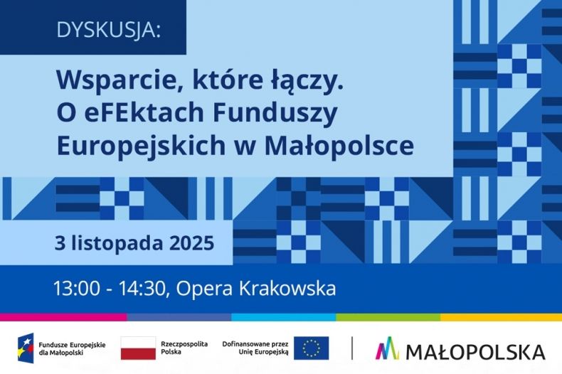 Wsparcie, które łączy. O eFEktach Funduszy Europejskich w Małopolsce. Małopolska