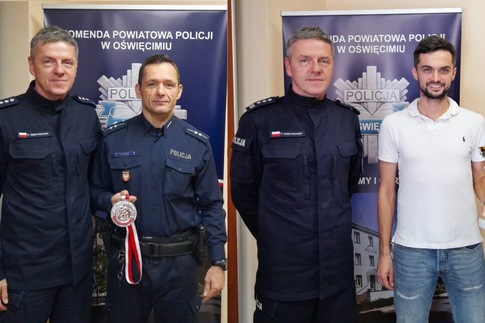 Oświęcim. Dwaj oświęcimscy policjanci odnieśli duże sukcesy w zawodach sportowych. Oświęcim
