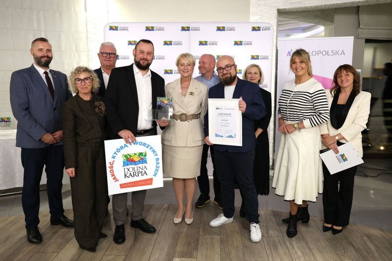 Uroczyste wręczenie certyfikatów marki lokalnej Dolina Karpia. Małopolska