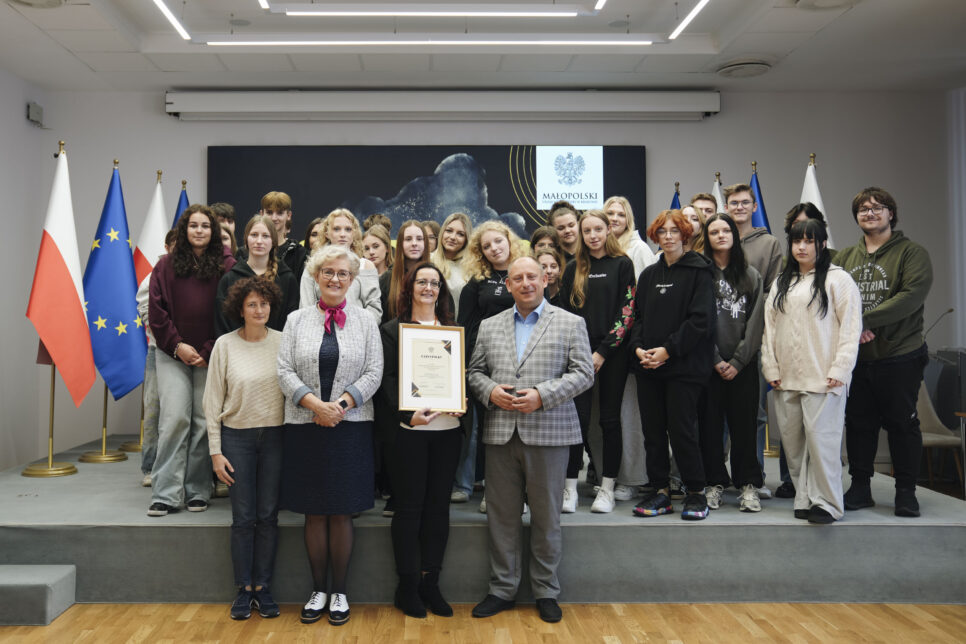 Lekcja obywatelska w Małopolskim Urzędzie Wojewódzkim w Krakowie. Małopolska