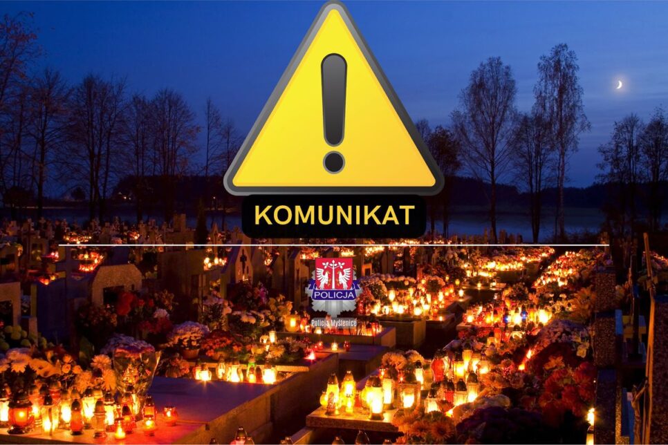 Wszystkich Świętych 2025 – czasowe zmiany w organizacji ruchu w powiecie myślenickim. Myślenice