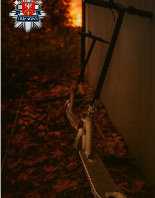 Policjanci ustalili sprawców kradzieży hulajnóg elektrycznych. Limanowa