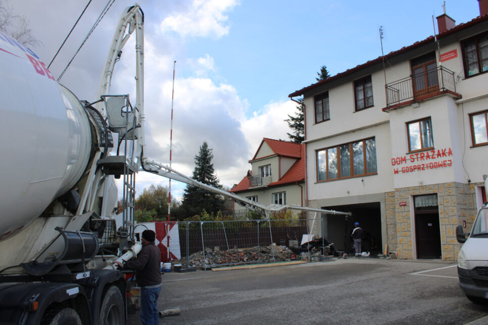 Modernizujemy Dom Strażaka w Gosprzydowej. Gmina Gnojnik