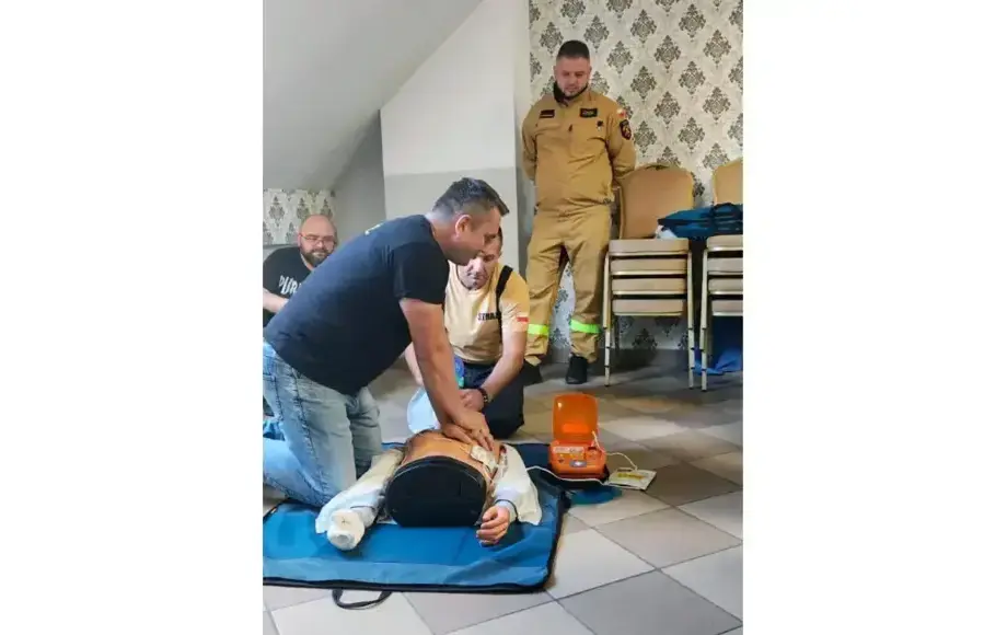 Kurs Kwalifikowanej Pierwszej Pomocy dla druhów OSP. Gmina Nowy Wiśnicz