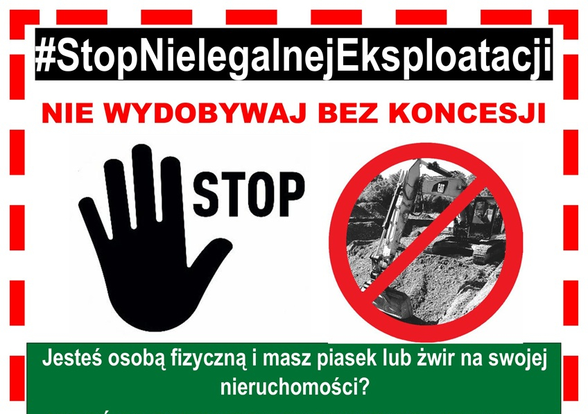 Nie wydobywaj bez koncesji!. Gmina Brzesko