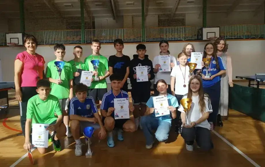 Gminne zawody w tenisa stołowego w ramach IMS 2025/2026. Gmina Nowy Wiśnicz