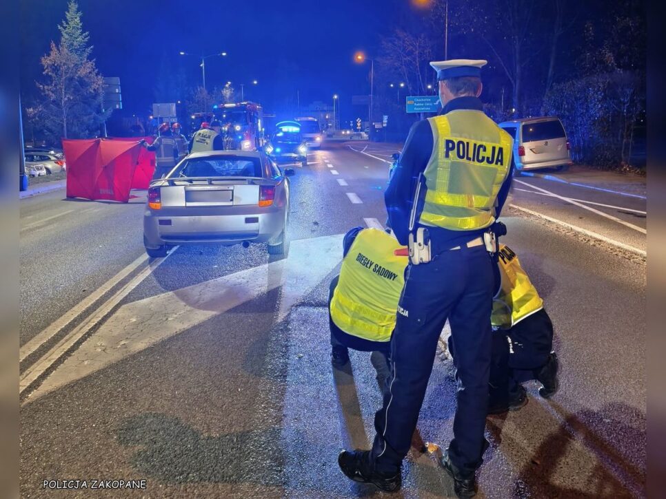 Potrącenie pieszego w Zakopanem. Zakopane