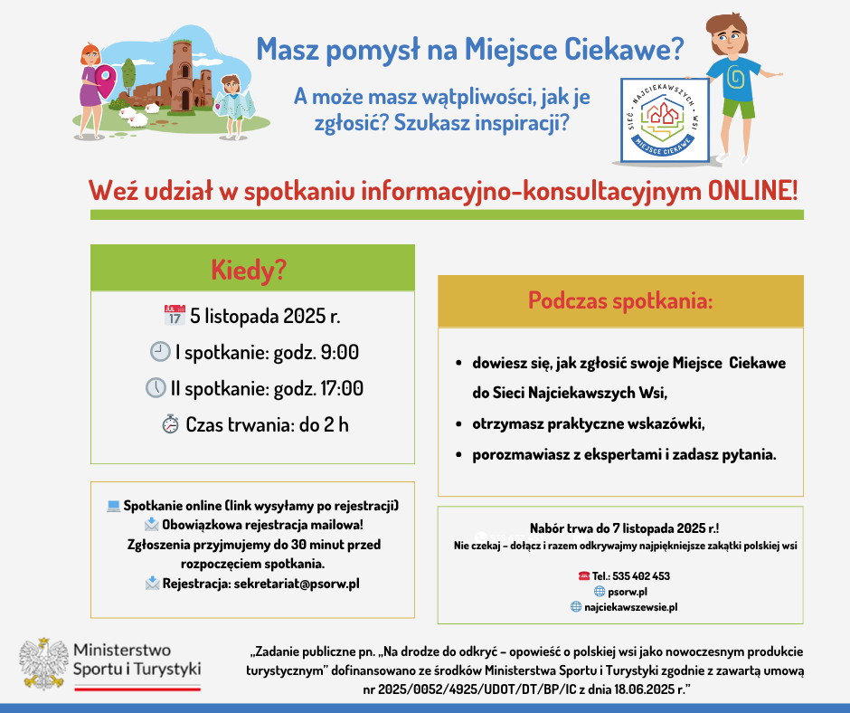 Zgłoś swoje Miejsce Ciekawe i zostań częścią Sieci Najciekawszych Wsi. Wieprz