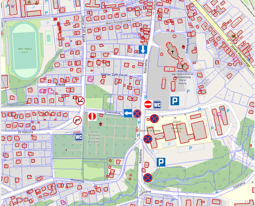 Zmiana organizacji ruchu w okolicach cmentarza w Suchej Beskidzkiej.. Sucha Beskidzka