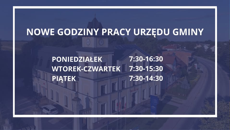 Zmiana godzin pracy urzędu. Gmina Szczurowa