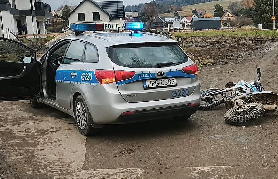 Motocykliści bez tablic uciekali przed patrolom. Nowy Targ
