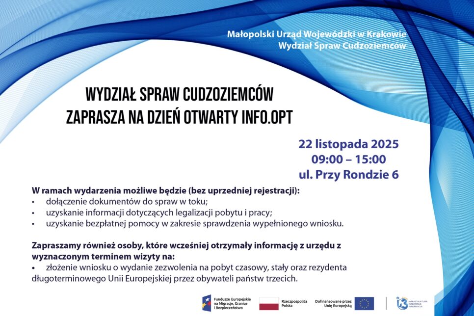 Dzień otwarty INFO.OPT – 22.11.2025. Małopolska