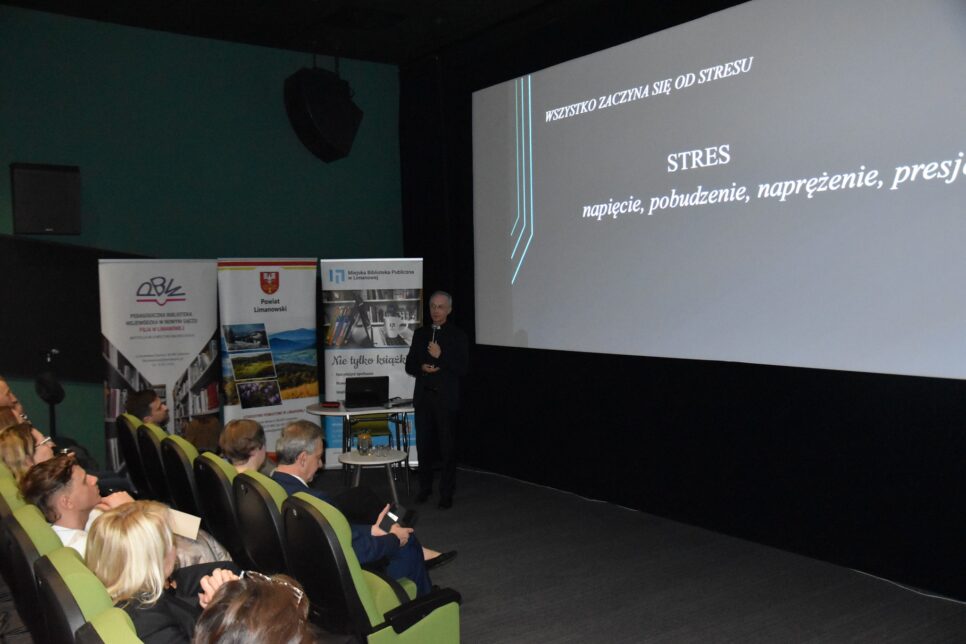 III Powiatowa Konferencja „Wszystko zaczyna się od stresu” w Miejskiej Bibliotece Publicznej w Limanowej. Powiat limanowski