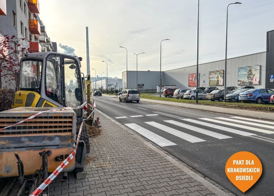 Przejście dla pieszych przez ul. Galicyjską prawie gotowe. Kraków