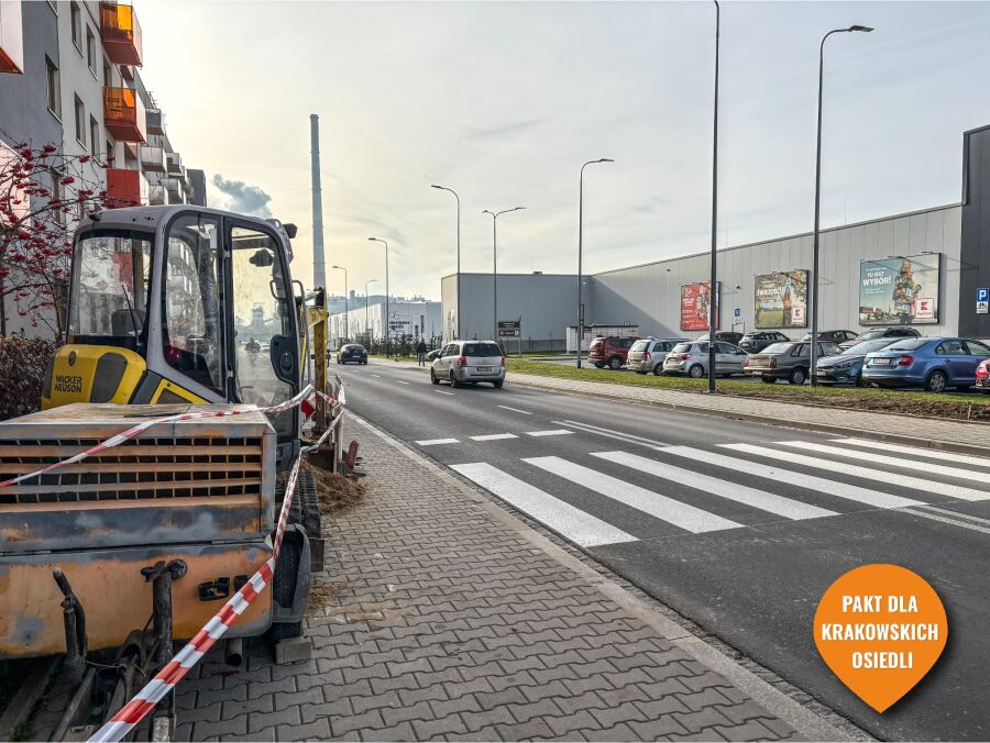 Przejście dla pieszych przez ul. Galicyjską prawie gotowe. Kraków