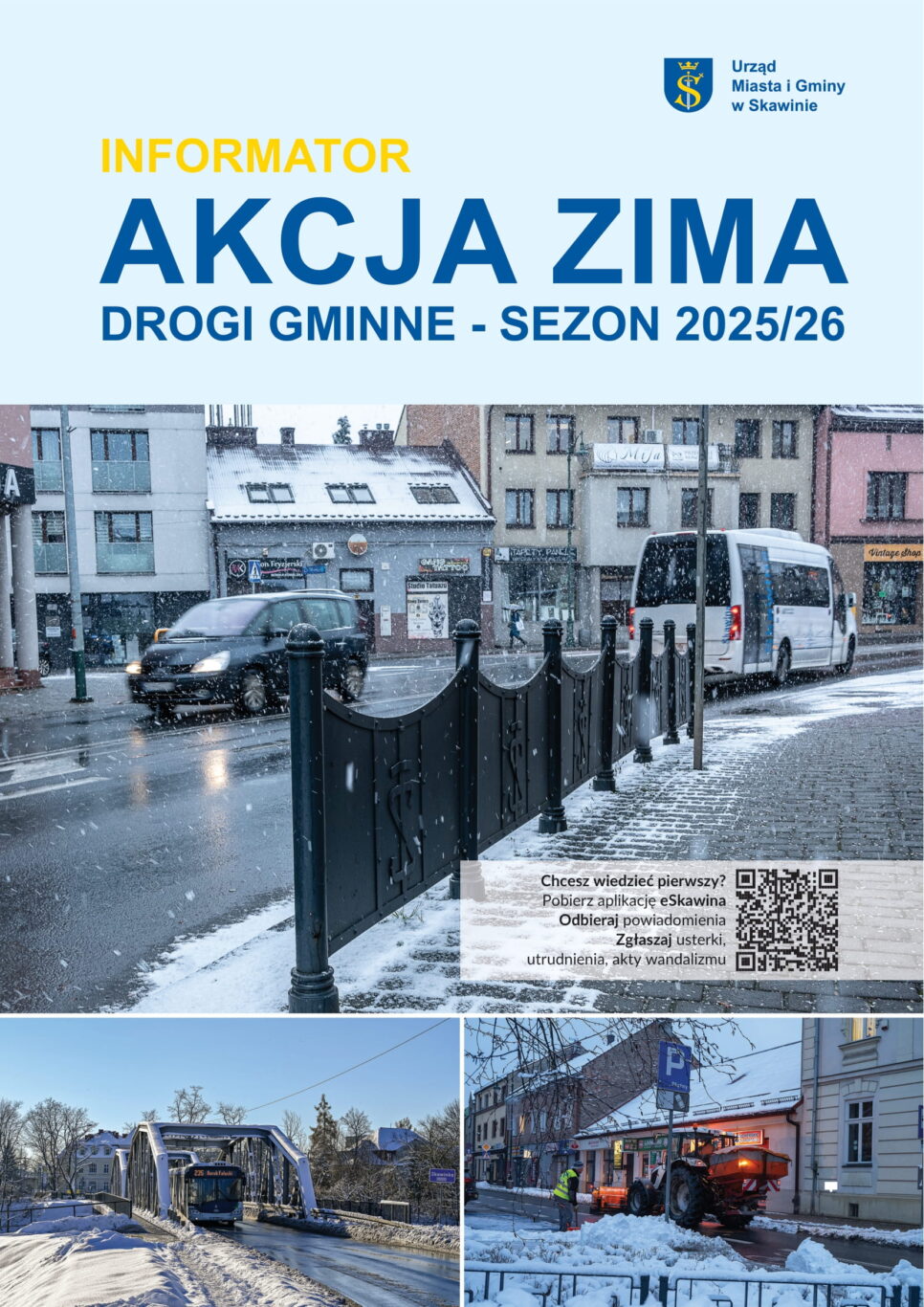 Akcja „Zima 2025/2026” – Gmina Skawina przygotowana do sezonu zimowego. Gmina Skawina