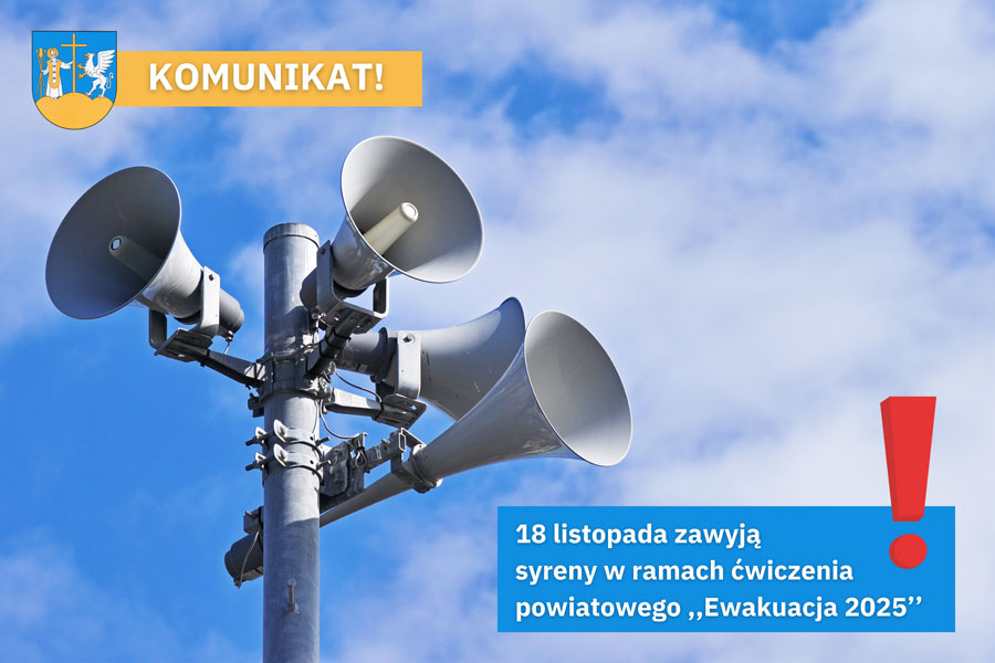 Gmina Mucharz – Uwaga – 18 listopada zawyją syreny!. Mucharz