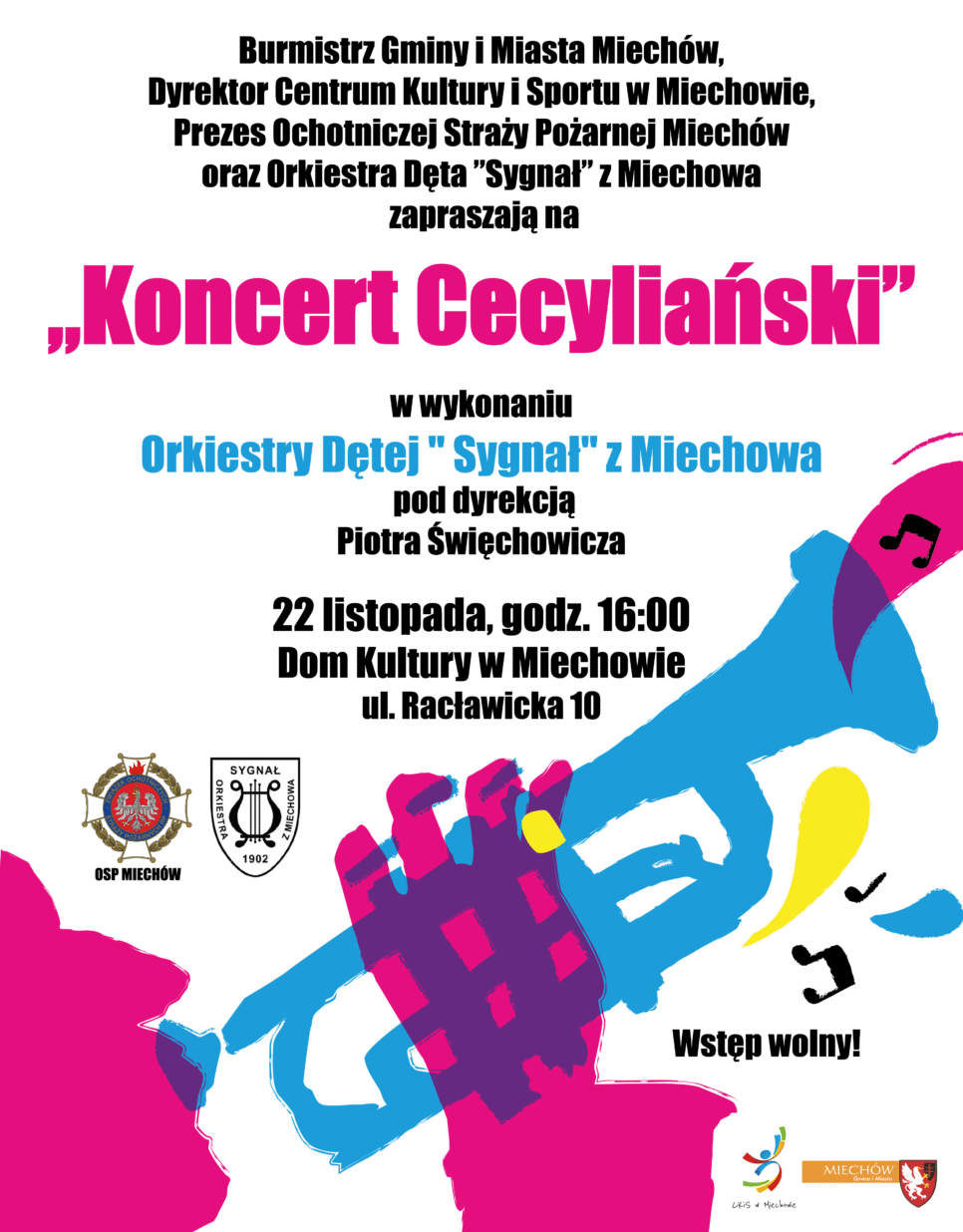 Koncert cecyliański w Domu Kultury. Zapraszamy!. Gmina Miechów