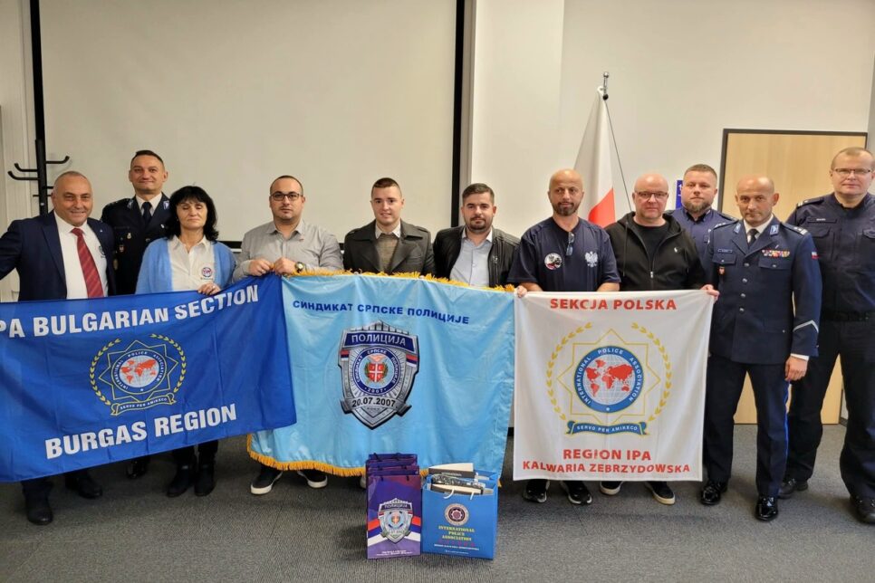 Goście z Bułgarii i Serbii z wizytą w wadowickiej komendzie  . Wadowice