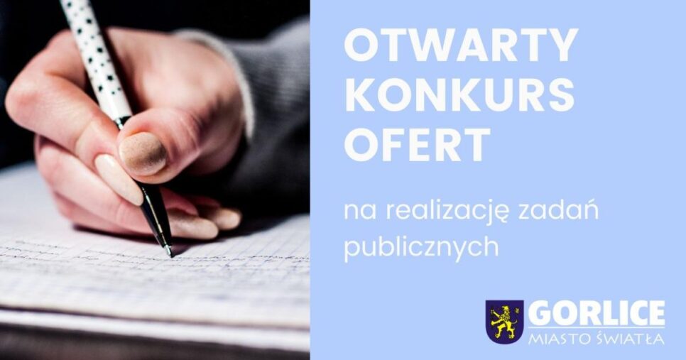 Otwarty konkurs ofert na realizację zadań publicznych w 2026 r.. Gorlice