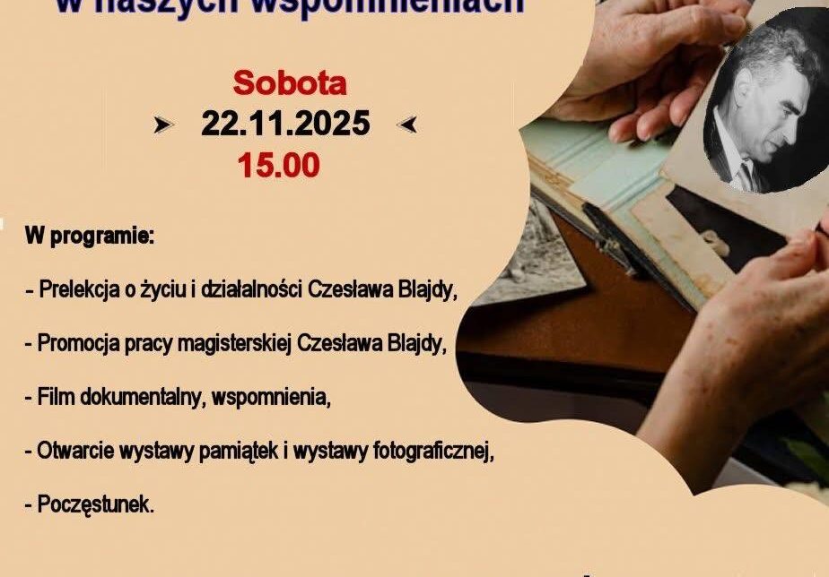 Wieczornica poświęconą pamięci Czesława Blajdy -22.11. Gmina Żegocina
