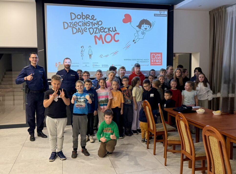 Finał akcji „Dzieciństwo bez przemocy” – podsumowanie działań myślenickiej policji. Myślenice
