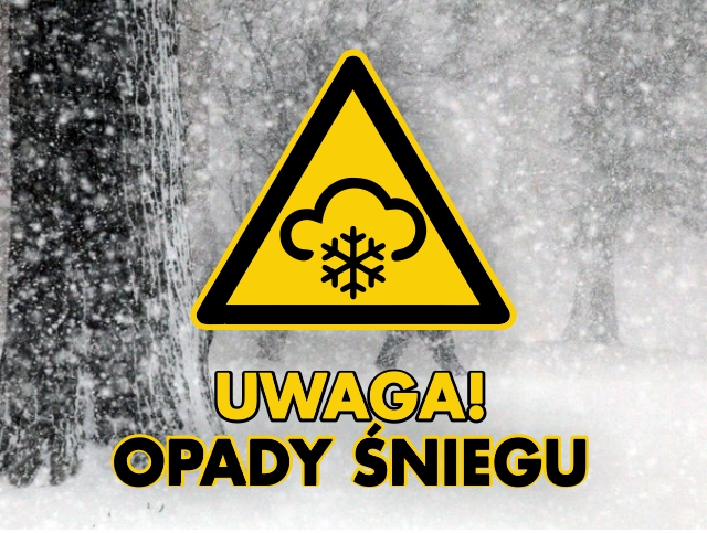 Ostrzeżenie meteorologiczne – intensywne opady śniegu. Gmina Dąbrowa Tarnowska