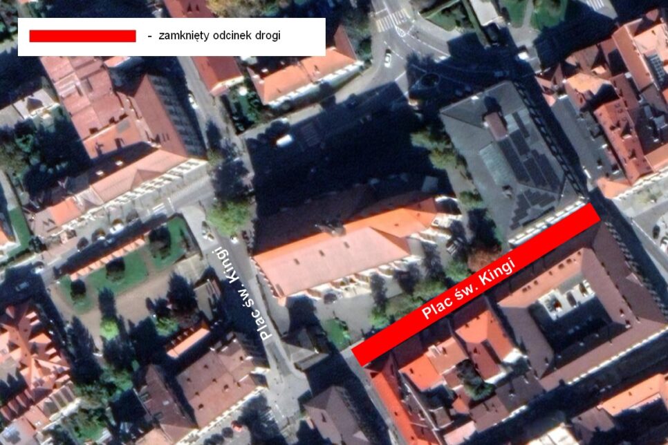 W piątek czasowe zamknięcie fragmentu Placu św. Kingi. Bochnia