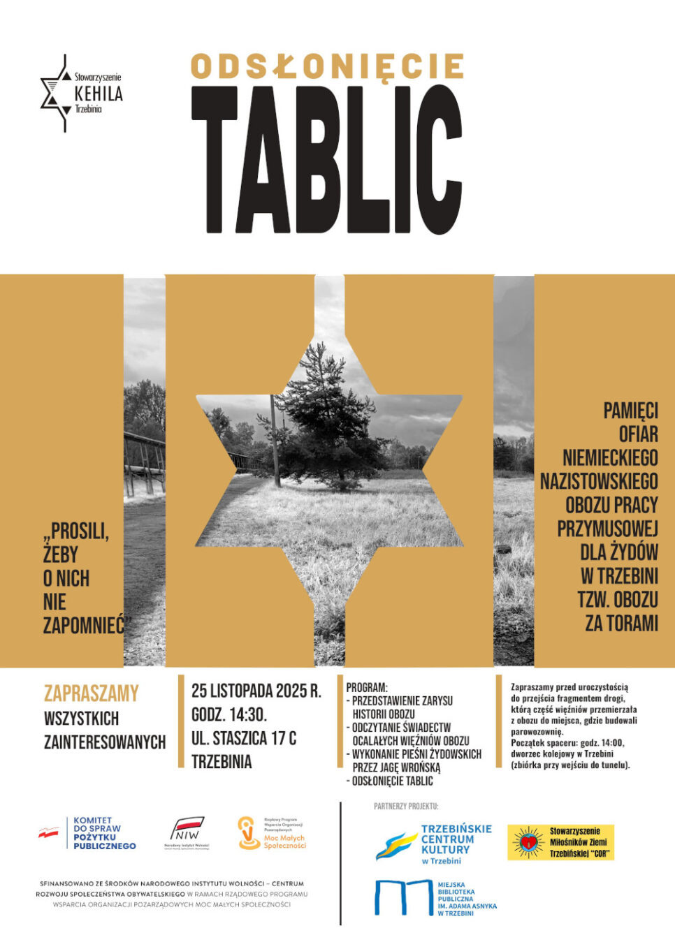 W ramach projektu „Prosili, żeby o nich nie zapomnieć”. Gmina Trzebinia