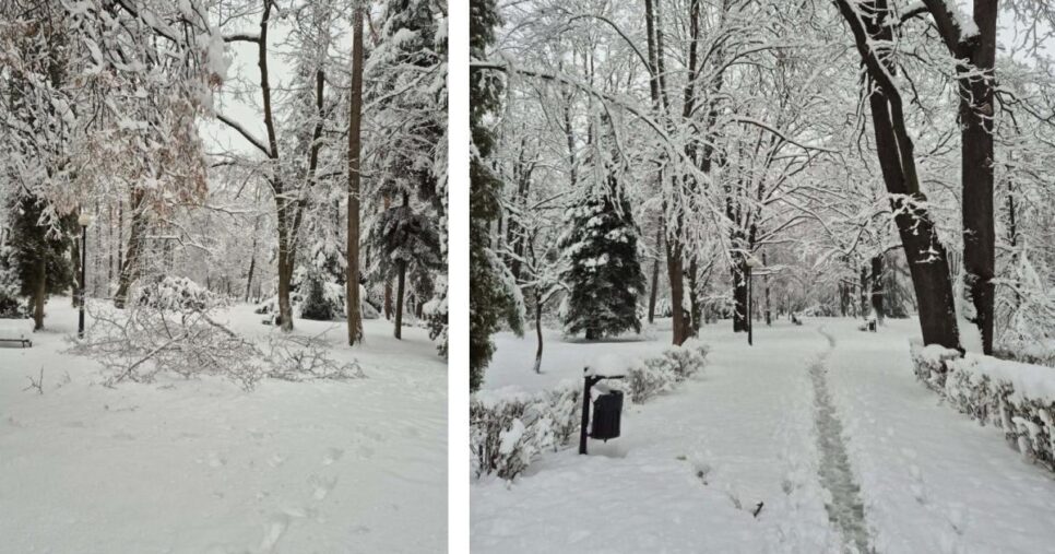 Uwaga — ciężki śnieg może być niebezpieczny. Gorlice