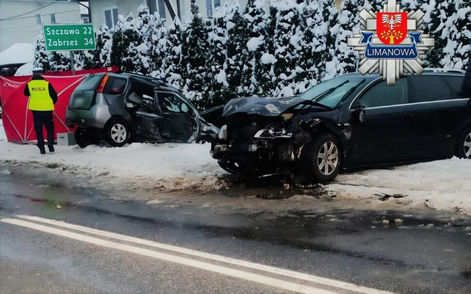Tragiczny wypadek w Mszanie Górnej. Zginęła 65-letnia kobieta. Limanowa