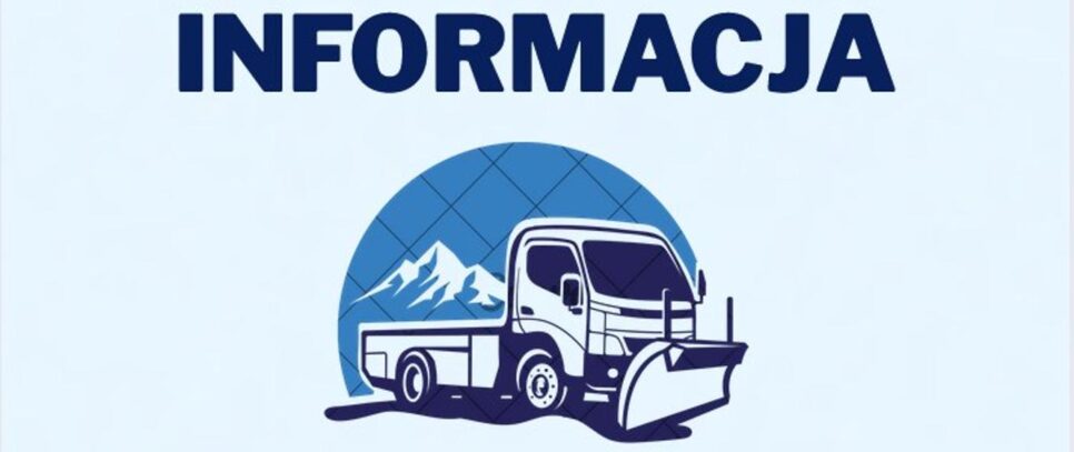 INFORMACJA DLA MIESZKAŃCÓW GMINY TYMBARK – ODŚNIEŻANIE W SEZONIE ZIMOWYM. Gmina Tymbark