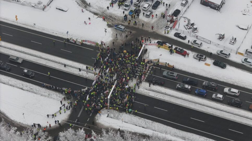 Bezpieczny i spokojny przebieg protestu w Głogoczowie. Myślenice
