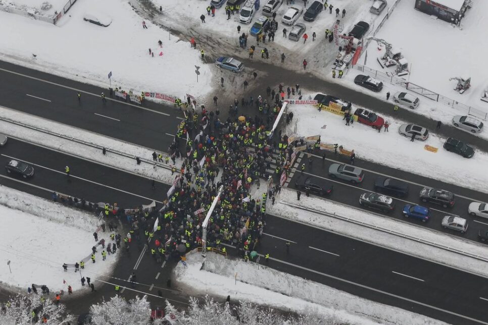 Bezpieczny i spokojny przebieg protestu w Głogoczowie. Myślenice