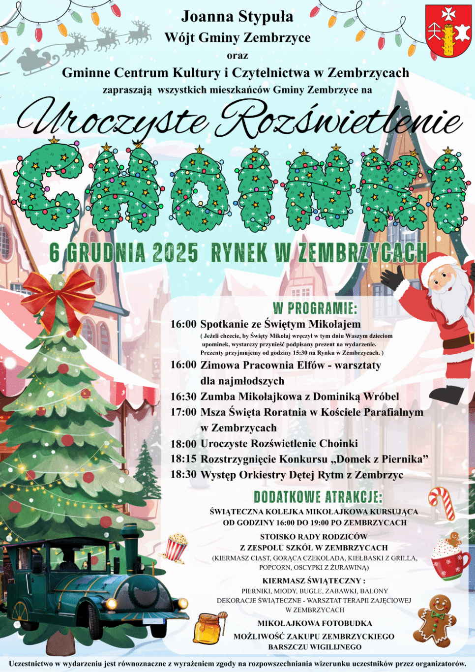 Uroczyste Rozświetlenie Choinki. Zembrzyce