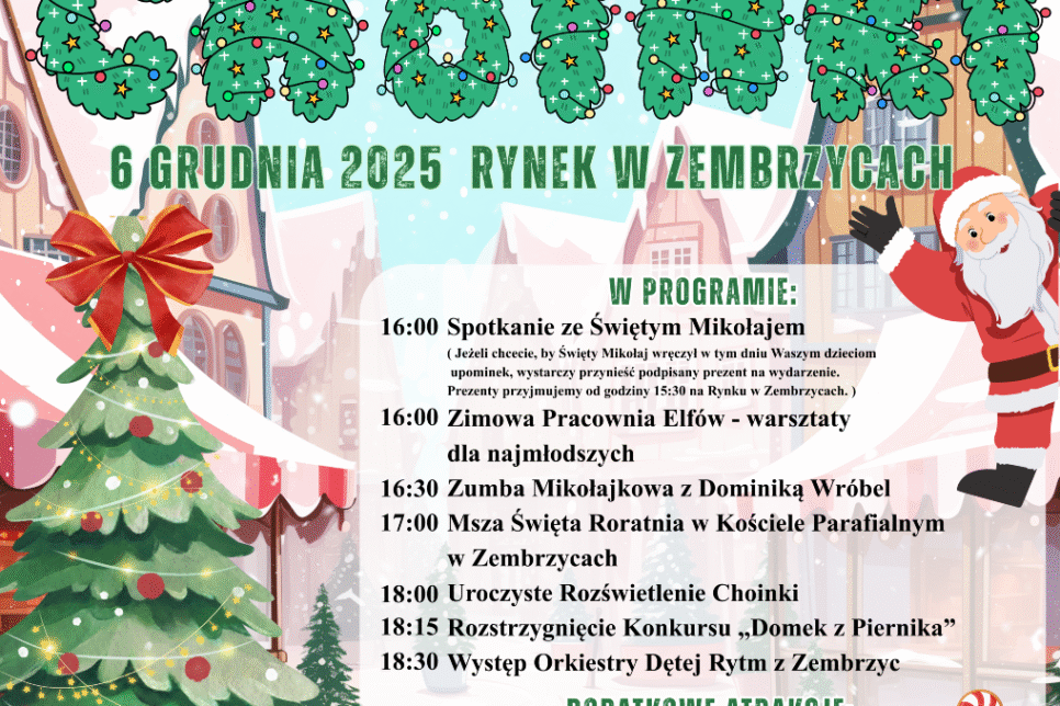Uroczyste Rozświetlenie Choinki. Zembrzyce
