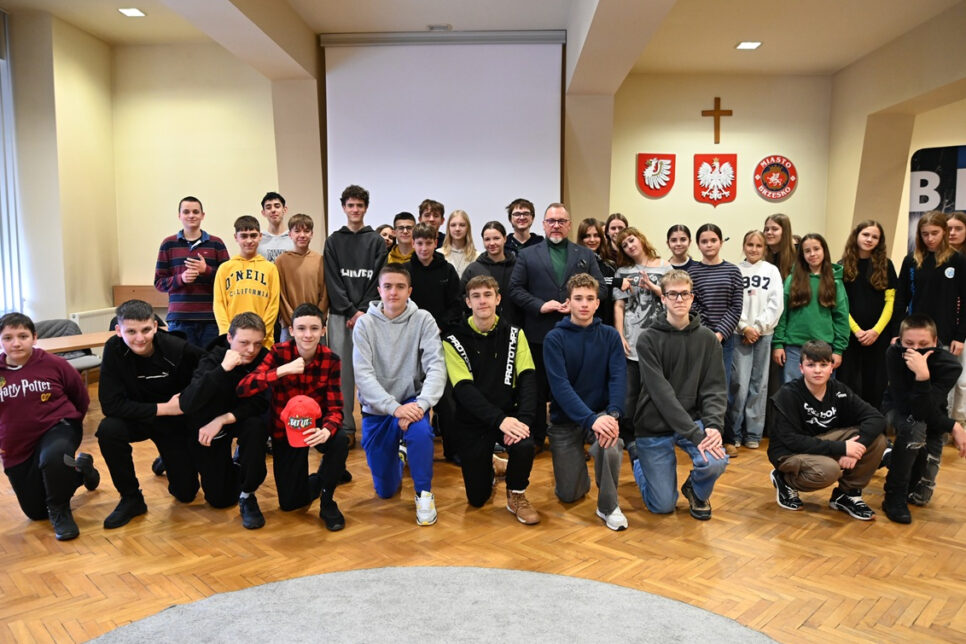 Lekcja WOS-u w magistracie. Gmina Brzesko